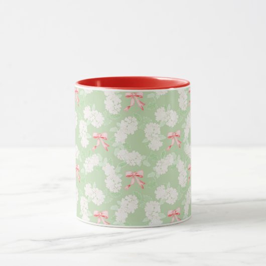 Grootmille Hydrangea & Bows Red Mok (Midden)