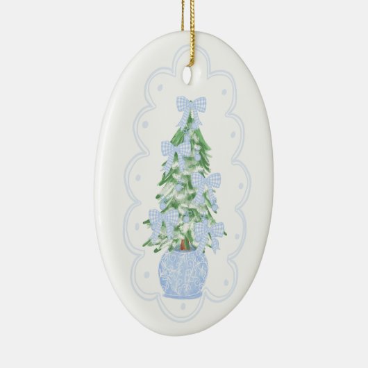 Grootmille kerstboomversiering keramisch ornament (Rechts)