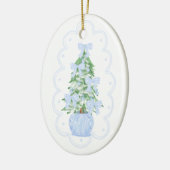 Grootmille kerstboomversiering keramisch ornament (Links)