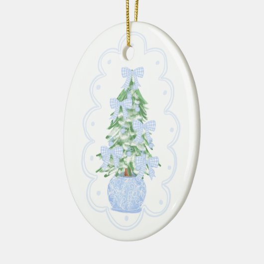 Grootmille kerstboomversiering keramisch ornament (Links)