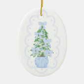 Grootmille kerstboomversiering keramisch ornament (Voorkant)