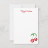 Grootmille Waterverf Cherries Bedankkaart (Voorkant)