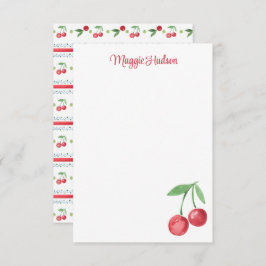 Grootmille Waterverf Cherries Bedankkaart