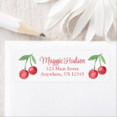 Grootmille Waterverf Cherries Etiket (Insitu)