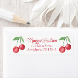 Grootmille Waterverf Cherries Etiket