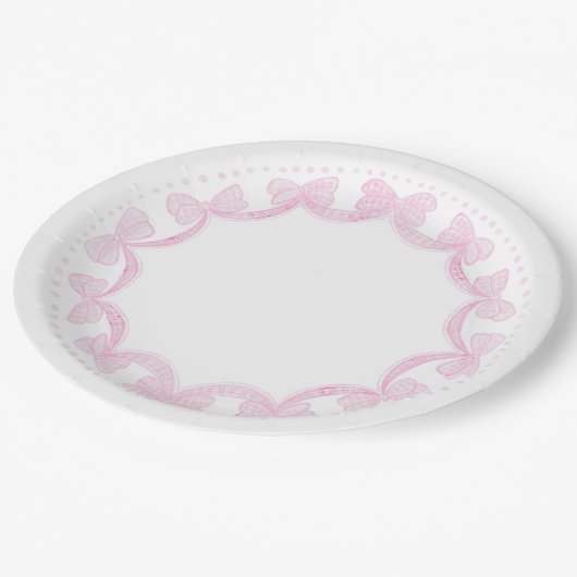 Grootmillenium Waterverf Bows Paper Borden Papieren Bordje (Gekanteld)