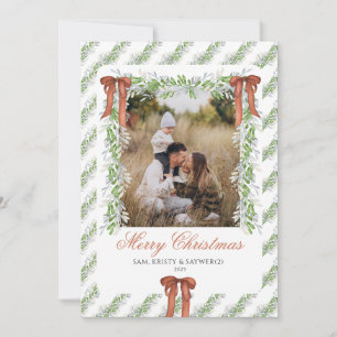 grootmillennial familie foto kerstkaart kaart