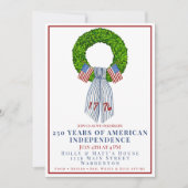 Grootmillennial Patriottische Krans Amerika 250e v Kaart (Voorkant)