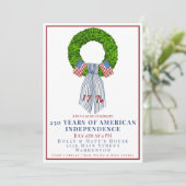 Grootmillennial Patriottische Krans Amerika 250e v Kaart (Staand voorkant)