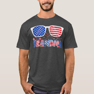 Grootmoeder 4 juli T - shirts Happy Independence D