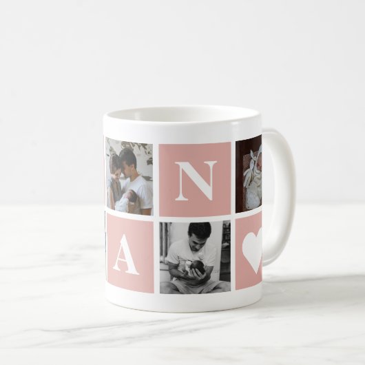 Grootmoeder 5 Foto Collage Gran Mok (Voorkant rechts)