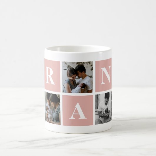 Grootmoeder 5 Foto Collage Gran Mok (Center)