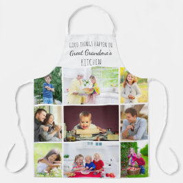 Grootmoeder 9 Photo Collage Kitchen Quote Schort