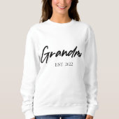 Grootmoeder aangepast Est Jaar minimumaantal Eenvo Trui (Voorkant)