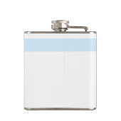 Grootmoeder Aankondiging Blauwe voetafdrukken Zwan Heupfles (Achterkant)