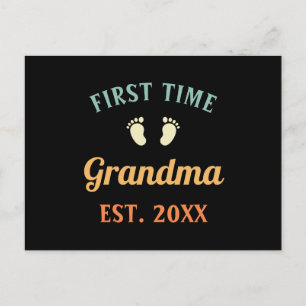 Grootmoeder Abuela Nonna Grammy First Time Grandma Briefkaart