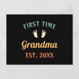 Grootmoeder Abuela Nonna Grammy First Time Grandma Briefkaart