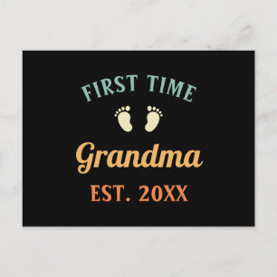 Grootmoeder Abuela Nonna Grammy First Time Grandma Briefkaart
