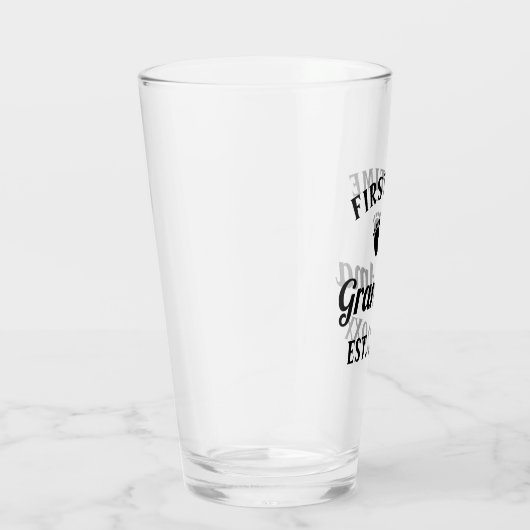 Grootmoeder Abuela Nonna Grammy First Time Grandma Glas (Rechts)