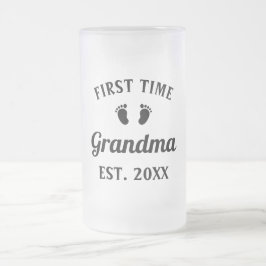 Grootmoeder Abuela Nonna Grammy First Time Grandma Matglas Bierpul