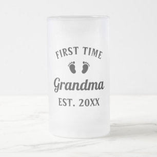 Grootmoeder Abuela Nonna Grammy First Time Grandma Matglas Bierpul