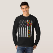 Grootmoeder Amerikaanse vlag Ma T-shirt (Voorkant volledig)