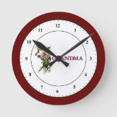 Grootmoeder Antiek Roos  Ronde Klok (Voorkant)