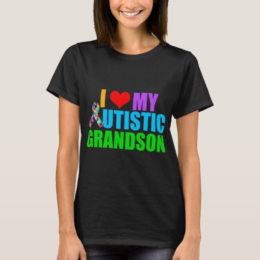 Grootmoeder autistisch t-shirt (Voorkant)