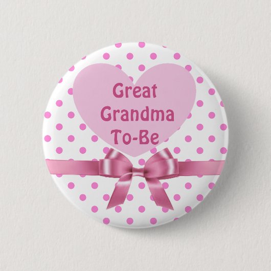 Grootmoeder Baby shower Button (Voorkant)