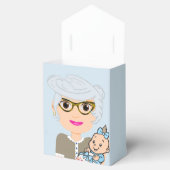 Grootmoeder Baby shower Favor Box Bedankdoosjes (Geopend)