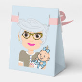 Grootmoeder Baby shower Favor Box Bedankdoosjes (Achterkant)