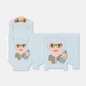 Grootmoeder Baby shower Favor Box Bedankdoosjes (Uitgevouwen)