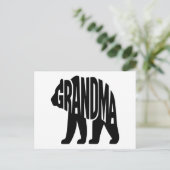 Grootmoeder Beer Feestdagenkaart (Staand voorkant)