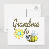 Grootmoeder bij Bee Briefkaart (Voorkant / Achterkant)