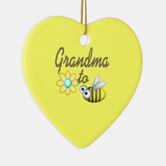 Grootmoeder bij Bee Keramisch Ornament (Rechts)