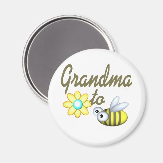 Grootmoeder bij Bee Magneet (Voorkant / Achterkant)