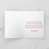 Grootmoeder Birthday Pink Hydrangeas Kaart (Binnen)