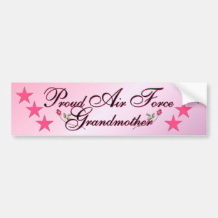 Grootmoeder Bumpersticker roze en roodluchtmacht