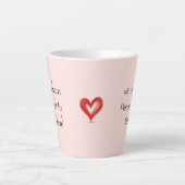 Grootmoeder cadeau van kleinkinderen, we houden va latte mok (Voorkant)