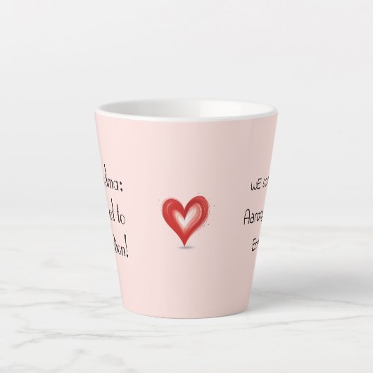 Grootmoeder cadeau van kleinkinderen, we houden va latte mok (Voorkant)