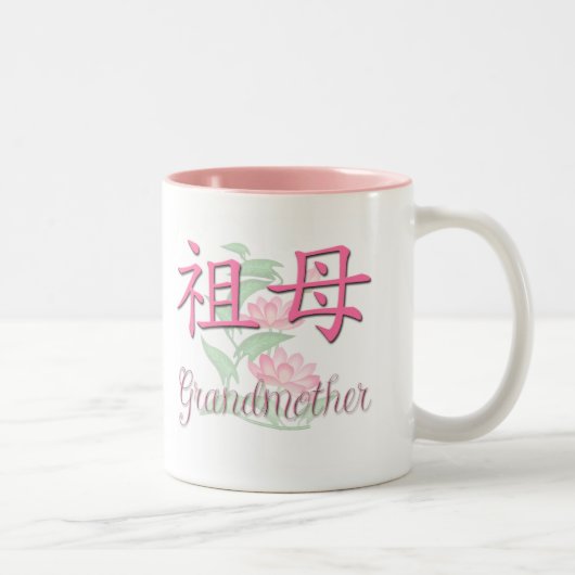 Grootmoeder (Chinees) Tweekleurige Koffiemok (Rechts)