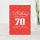 Grootmoeder Chinese "Langlevendigheid" 70e verjaar Kaart (Voorkant)