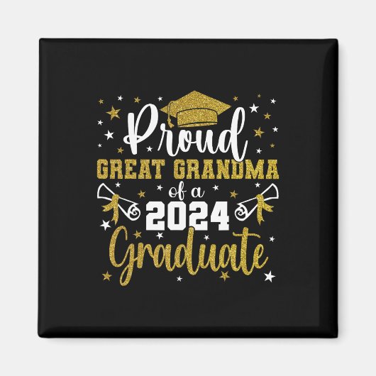 Grootmoeder CL van 2024 Afstuderen senior graduati Magneet (Voorkant)