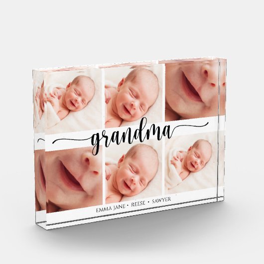 Grootmoeder Dag Foto Collage Foto Blok (Links)