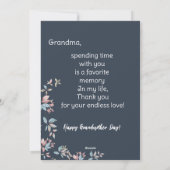 Grootmoeder dag fotocollage Vakantie Kaart (Achterkant)