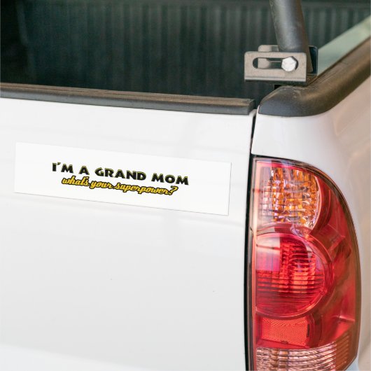 Grootmoeder design bumpersticker (Op Truck)