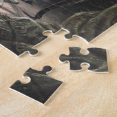 grootmoeder die haar breekt naar kleindochter legpuzzel (Zijkant)