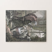 grootmoeder die haar breekt naar kleindochter legpuzzel (Horizontaal)