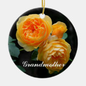 Grootmoeder Drie Gele Roses Ornament (Voorkant)