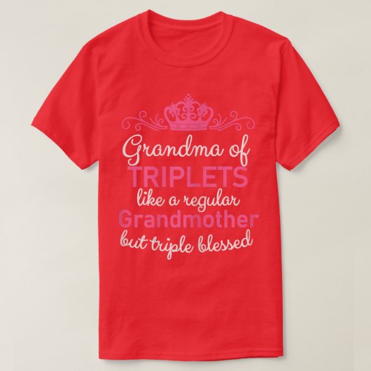 Grootmoeder drievoudige belletjes t-shirt (Design voorkant)